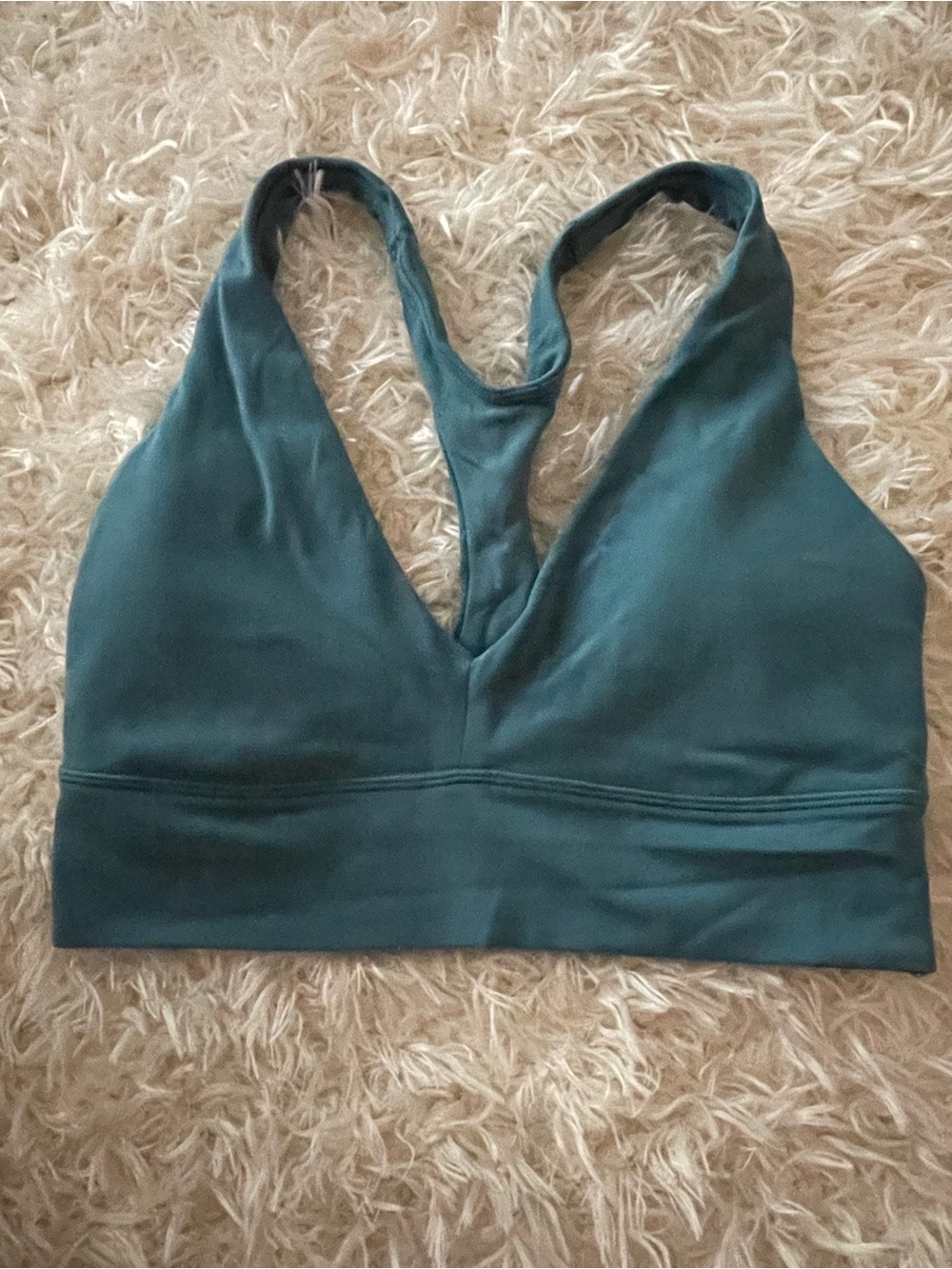 Athleta Teal Racerback Sports Bra
